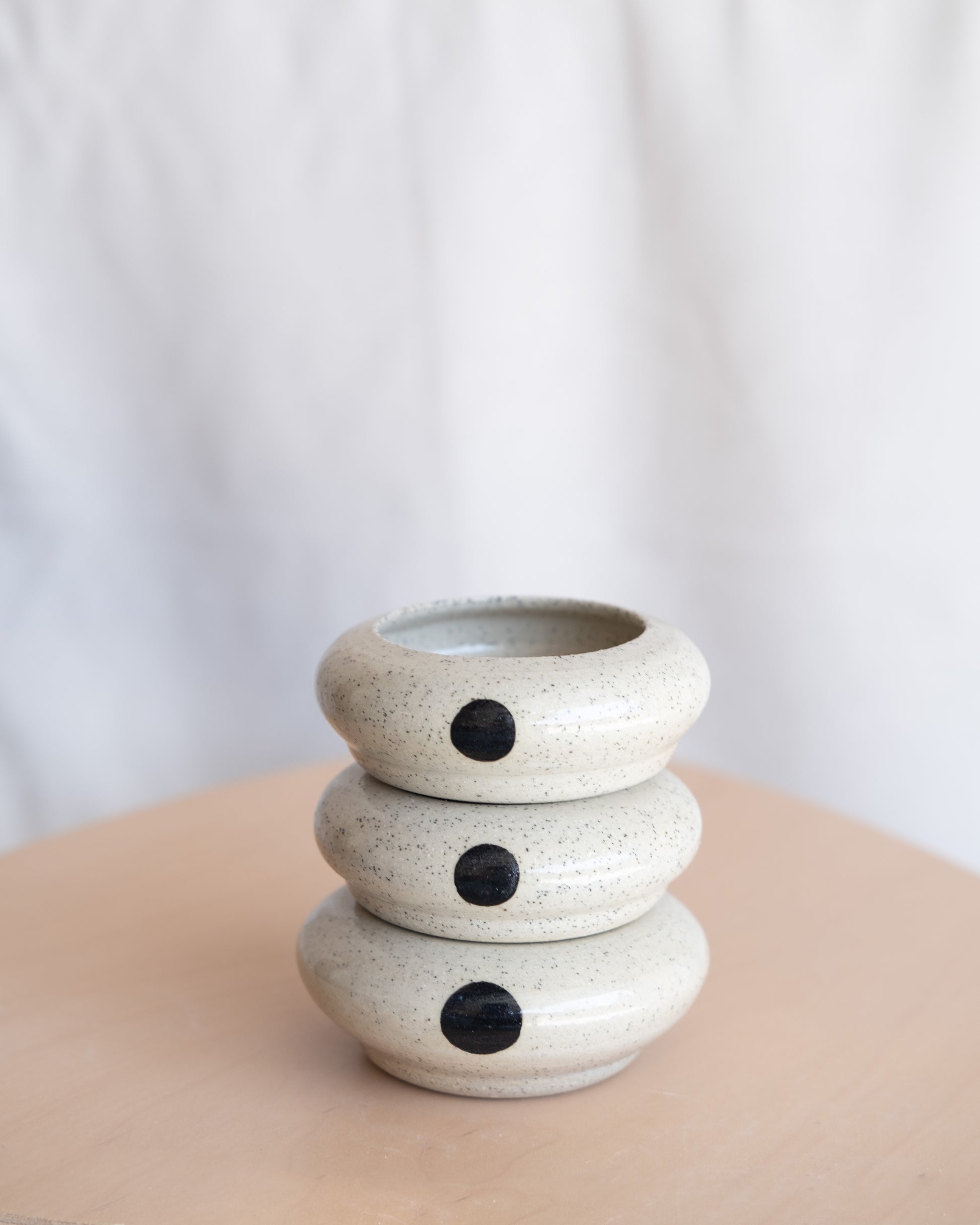 Annabel Scanlen, 'Stacked dot dishes'