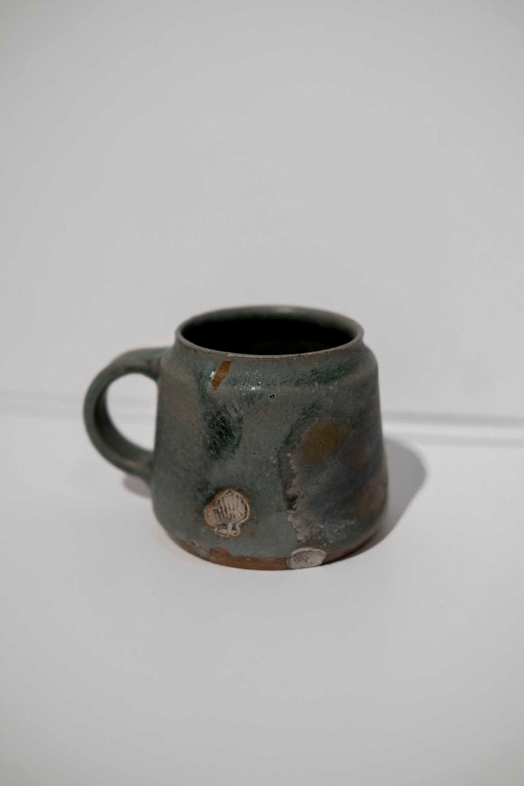 Blue Grey Side Shell Mug