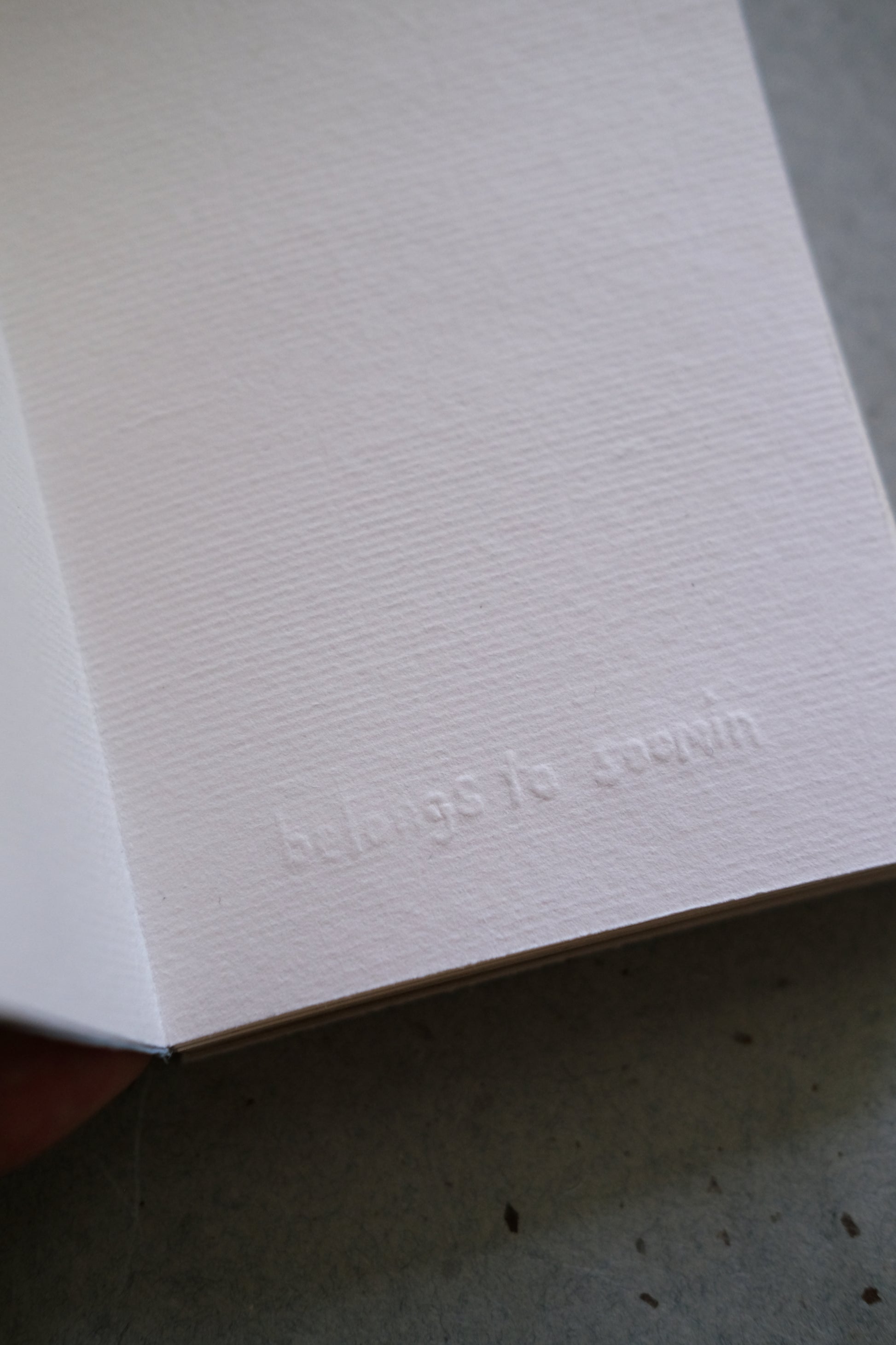 Soomin Shin, The Ghost of the Maker Is Inside the Book, 2025 (Softcover light blue 2/5)