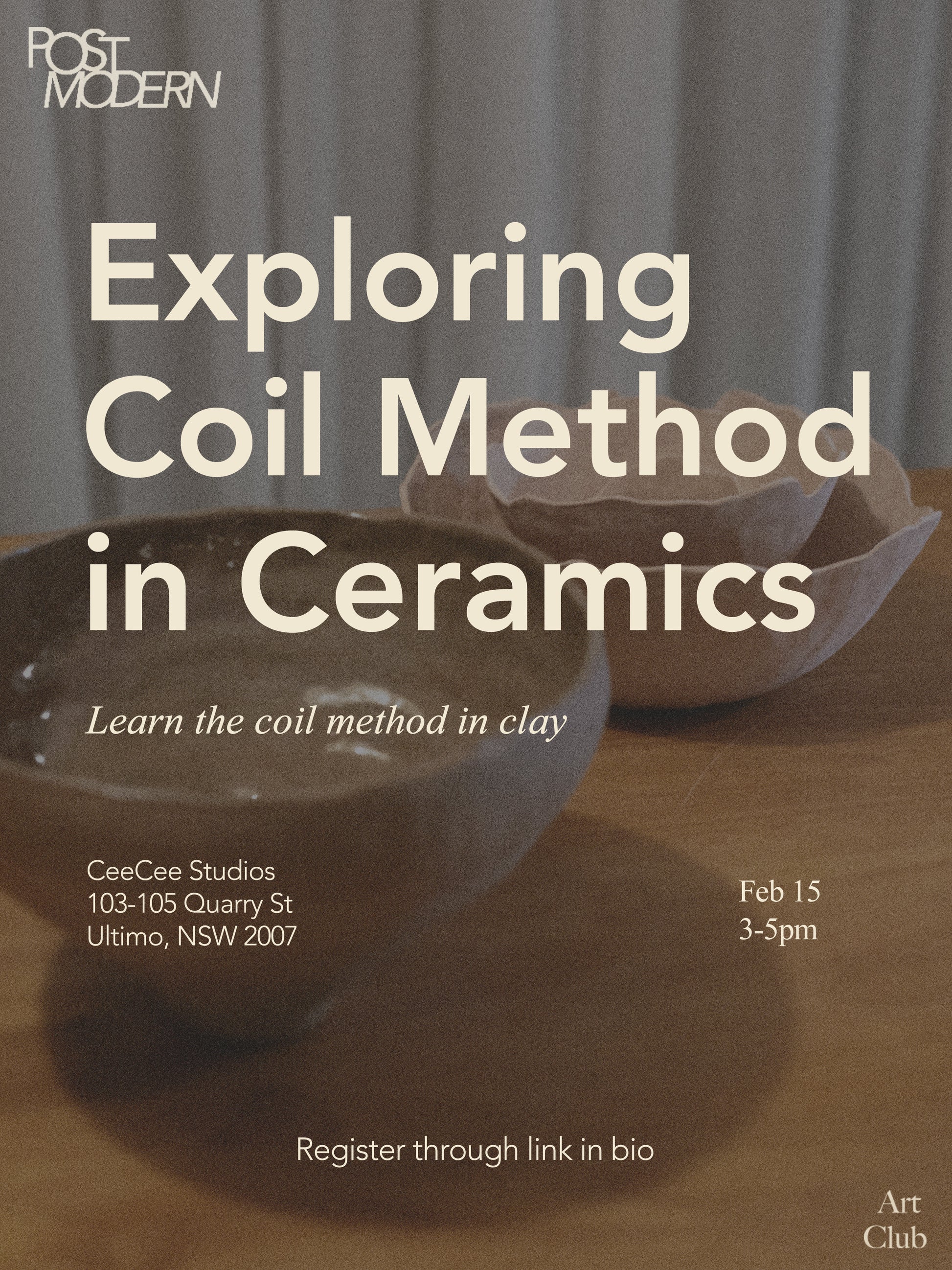 Exploring Coil Method in Ceramics | February 15th